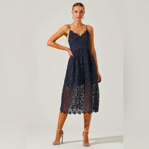 ASTR Lace Midi Dress